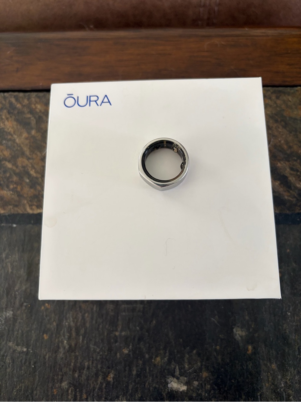 Oura Silver Smart Ring, Heritage Silver Size 8